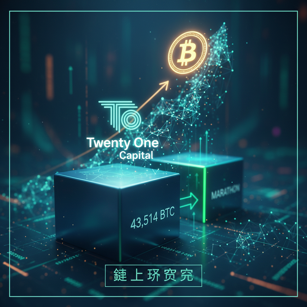 Twenty One Capital 成為續MARATHON後第二大上市比特幣持有者