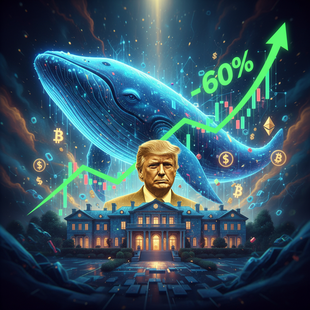 神秘巨鯨$7百萬重押川普新活動令加密貨幣飆漲60%：短短數小時賺進$2.5百萬！