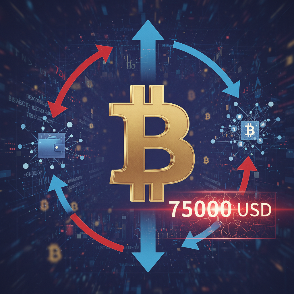 比特幣大額資金流入交易所現象解析：為何價格在七萬五千美元遇阻？